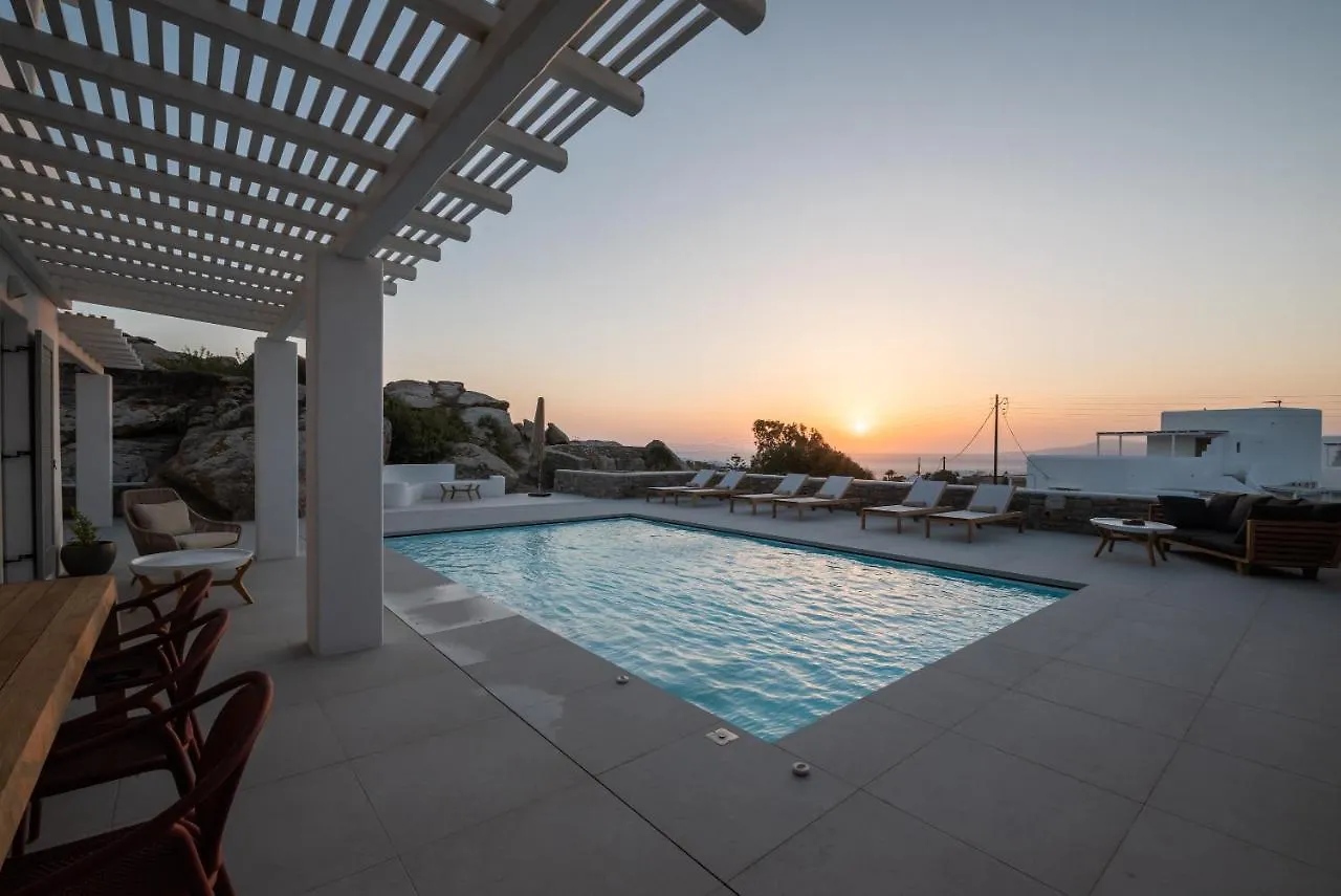Villa Petra Mare Above Mykonos Town Private Pool 그리스