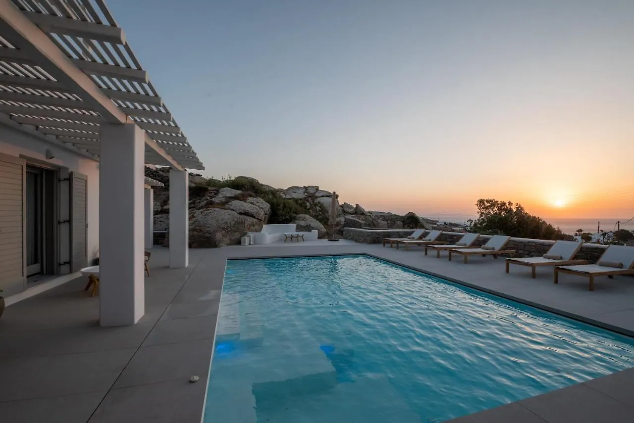 Villa Petra Mare Above Mykonos Town Private Pool 그리스